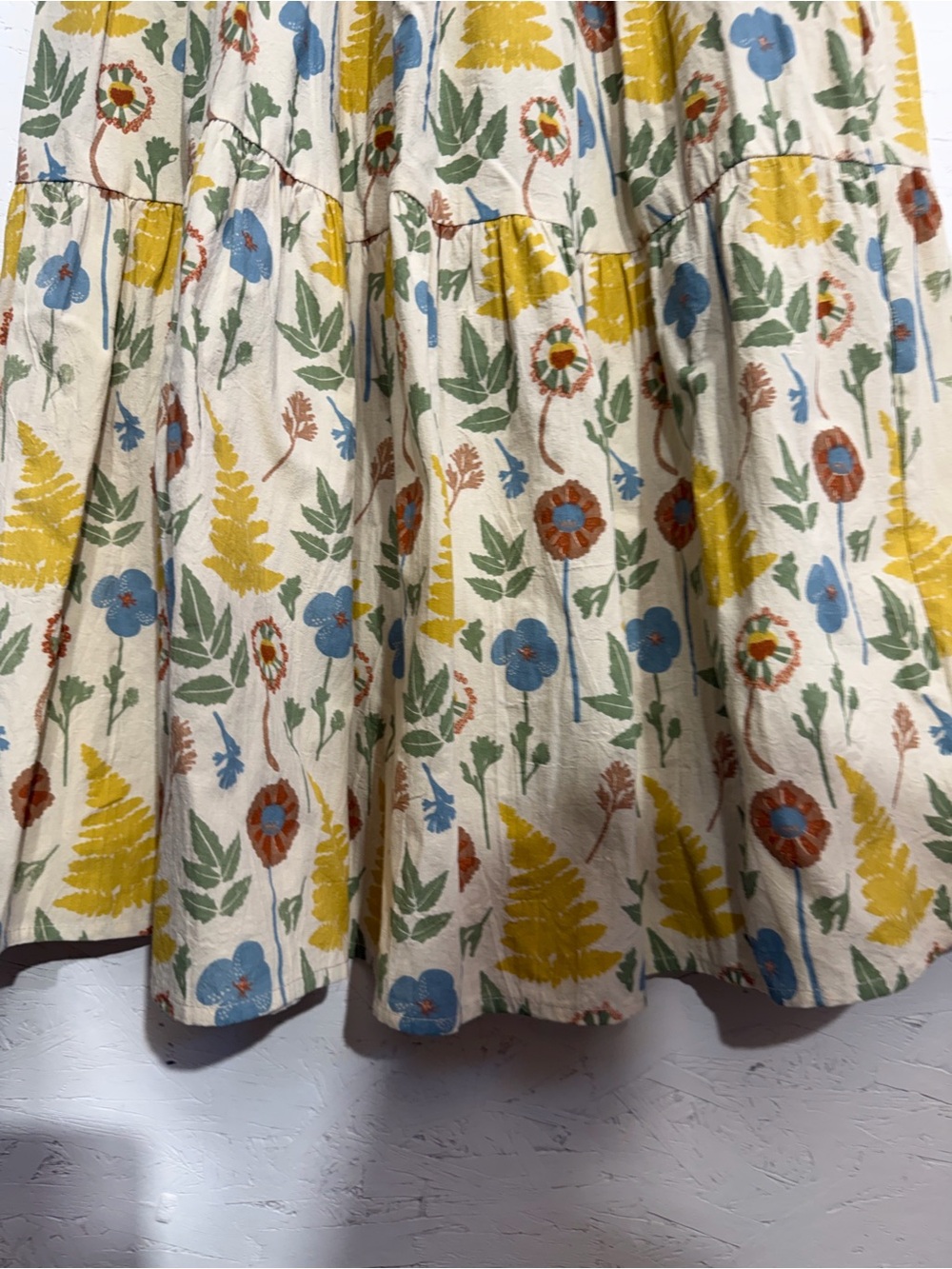 Gigio Floral Tiered Midi Skirt and matching top. Sz S - Picture 4 of 9